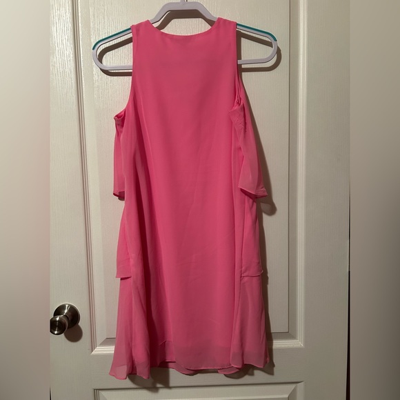 Pink Layered Mini Dress - Picture 2 of 2